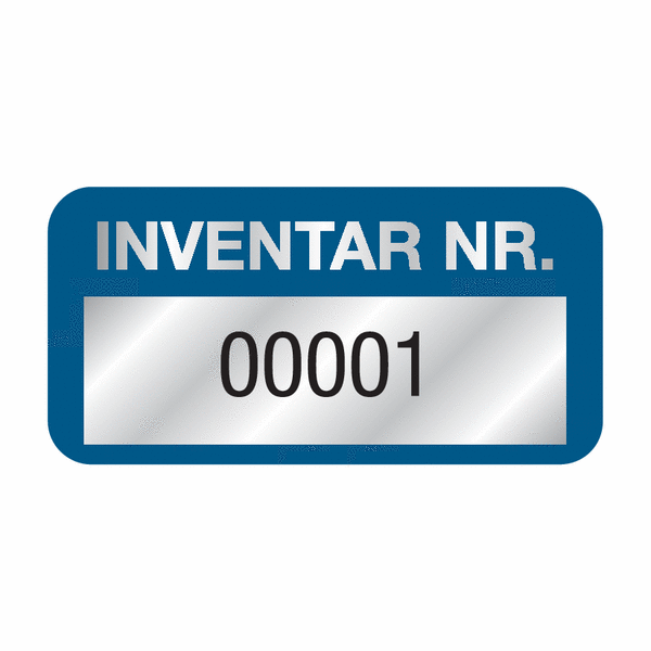 INVENTAR NR. - SetonGuard®, Inventaretiketten, mit Vornummerierung