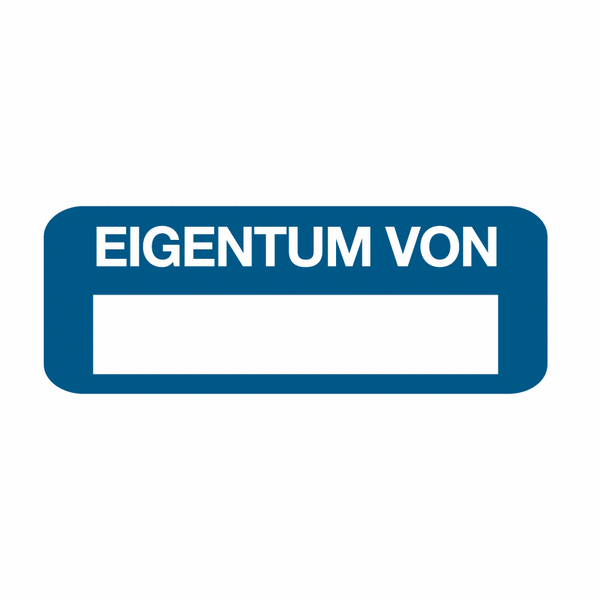 EIGENTUM VON - EasyMark® Inventaretiketten, Blanko