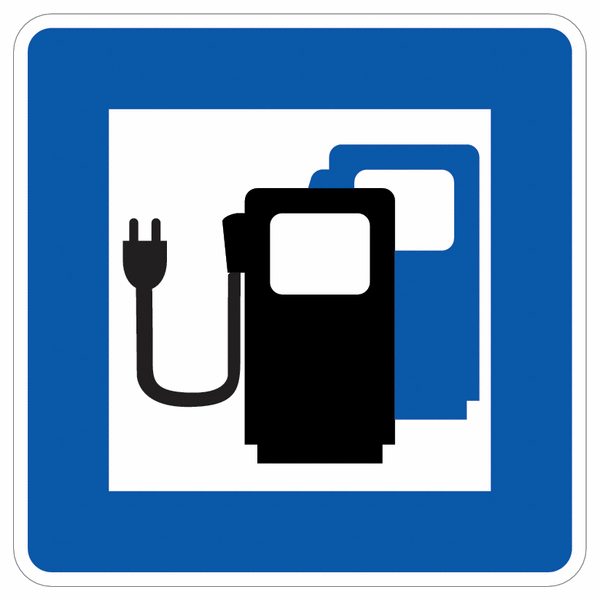 Zusatz-Schilder "Ladestation für Elektrofahrzeuge" - Verkehrszeichen-Nr. 365-65