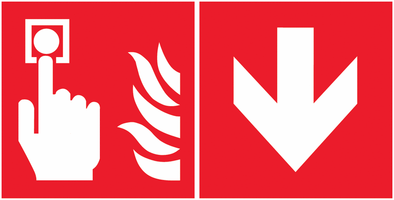 Brandmelder - Brandschutzzeichen-Markierbänder, EN ISO 7010