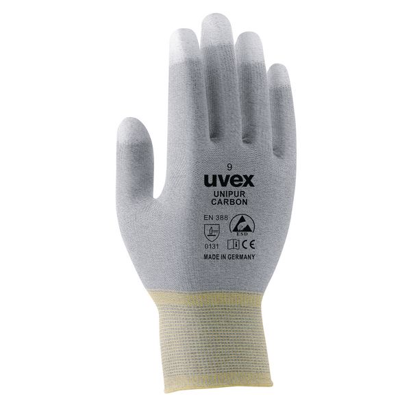 uvex Schutzhandschuhe mit Carbon-Mikronoppen, antistatisch