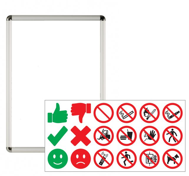Plakatrahmen mit Verhaltensregeln Starter-Set