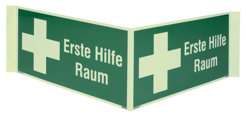 Erste-Hilfe-Schilder "Erste Hilfe Raum / Sanitätsraum", praxiserprobt