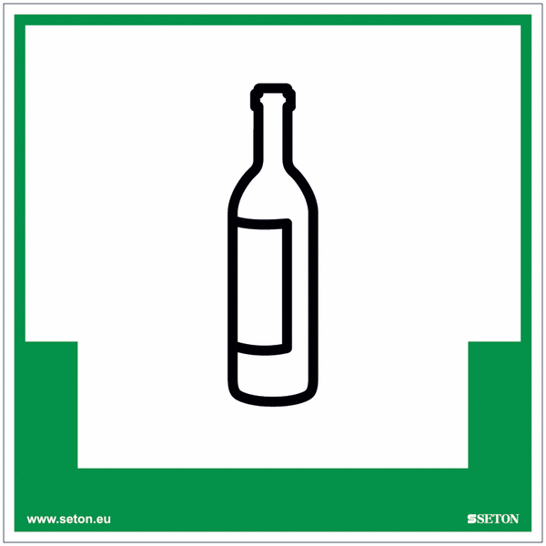 Weinflaschen 7dl-Umwelt-Schilder