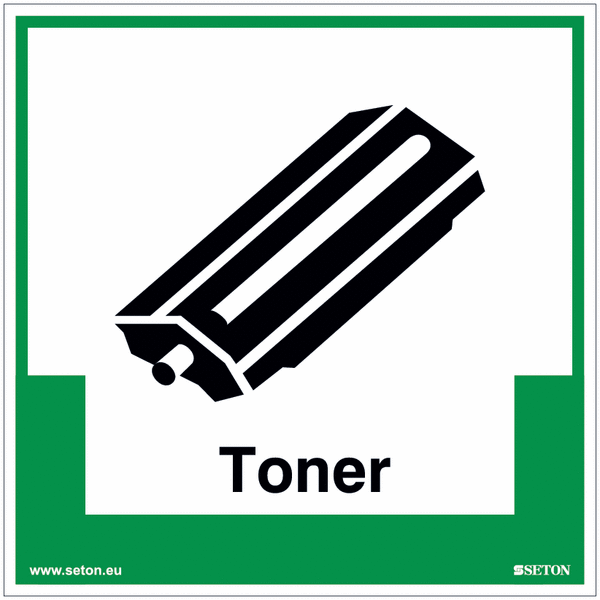 Toner-Umwelt-Schilder