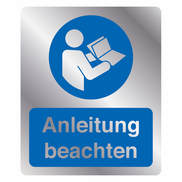 Kombi-Gebotszeichen-Schilder "Anleitung beachten", EN ISO 7010
