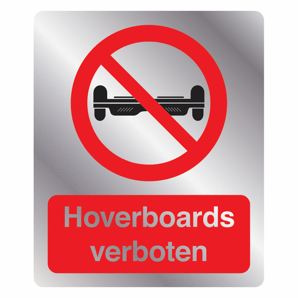 Kombi-Verbotszeichen-Schilder "Hoverboards verboten", praxiserprobt