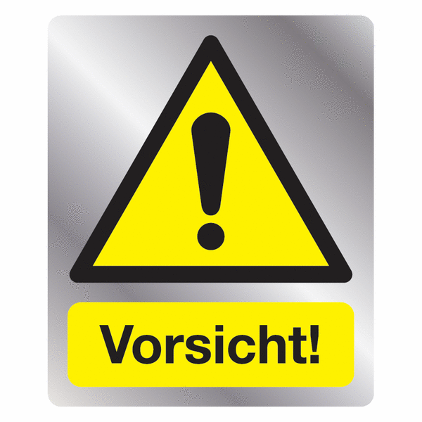Kombi-Warnzeichen-Schilder "Allgemeines Warnzeichen", EN ISO 7010
