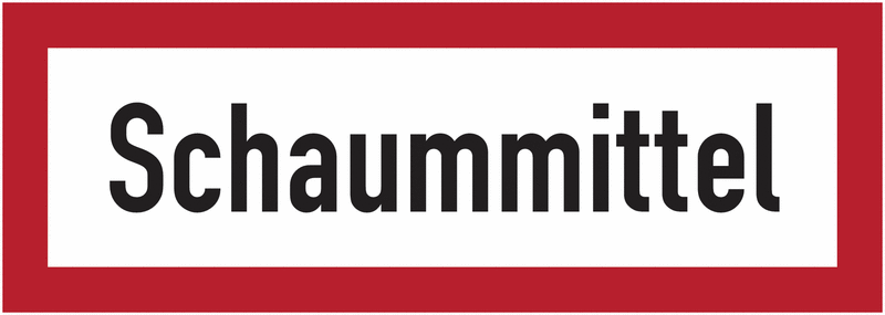Schaummittel - Brandschutzschilder für Österreich, ÖNORM F2030