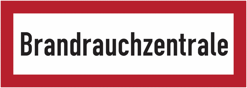 Brandrauchzentrale - Brandschutzschilder für Österreich, ÖNORM F2030