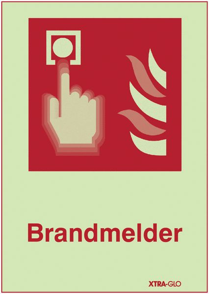 Brandmelder - SETON MOTION® Kombi-Brandschutzschild mit Lentikular-Effekt, Symbol in Anlehnung an EN ISO 7010