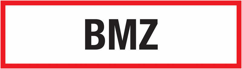 Brandschutzschilder "BMZ"