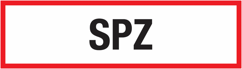 Brandschutzschilder "SPZ"
