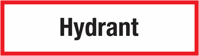 Brandschutzschilder "Hydrant"