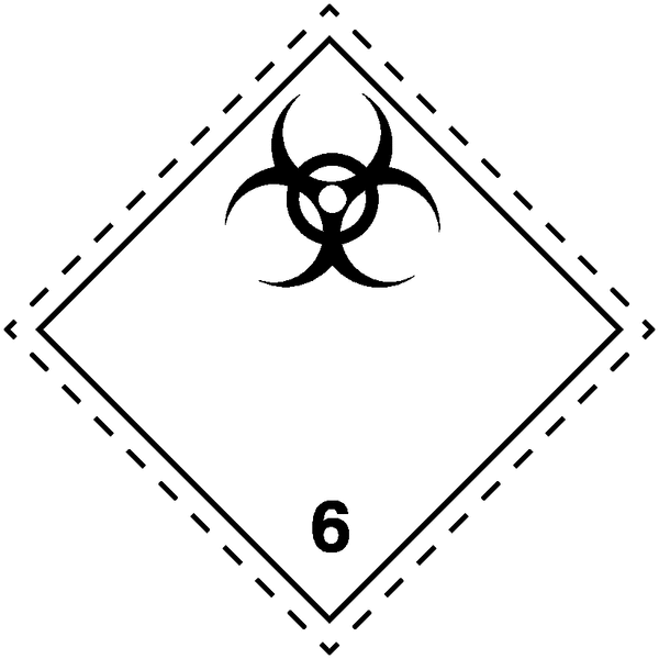 Ansteckungsgefährliche Stoffe 6.2 - Kennzeichnung für den Transport gefährlicher Güter, GGBefG, ADR, ADN, IATA