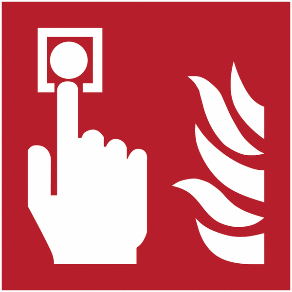 Brandschutzzeichen-Bodenmarkierung "Brandmelder"