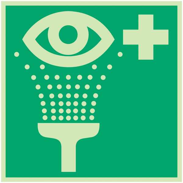 Rettungszeichen-Symbol-Schilder "Augenspüleinrichtung"