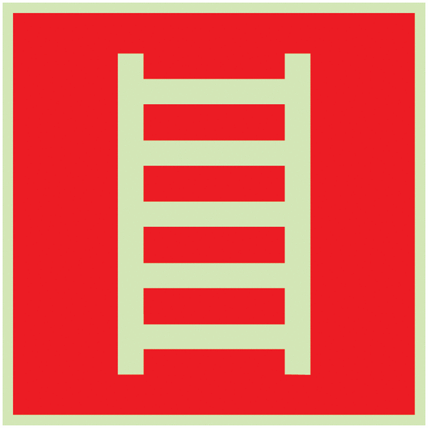 Brandschutzzeichen-Symbol-Schilder "Leiter"