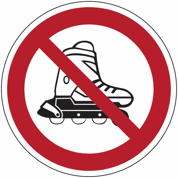 Inline-Skates verboten - Verbotsschilder, praxiserprobt