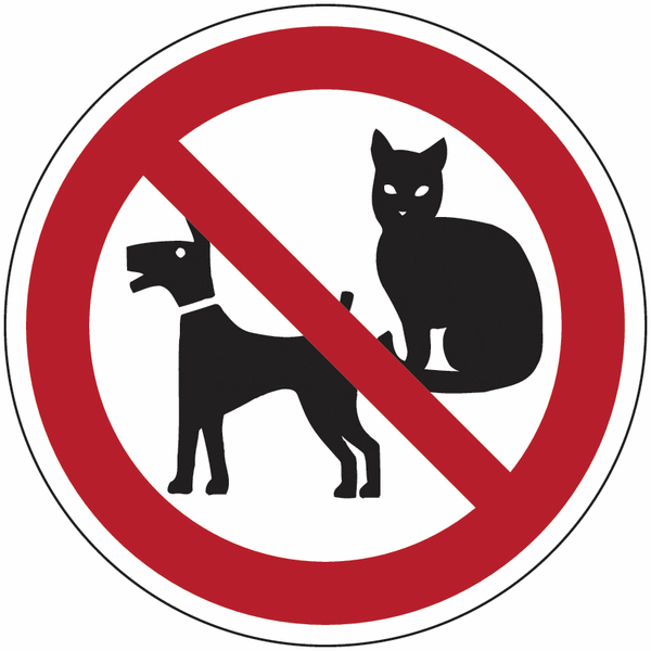 Hunde- und Katzenverbot - Verbotsschilder, praxiserprobt