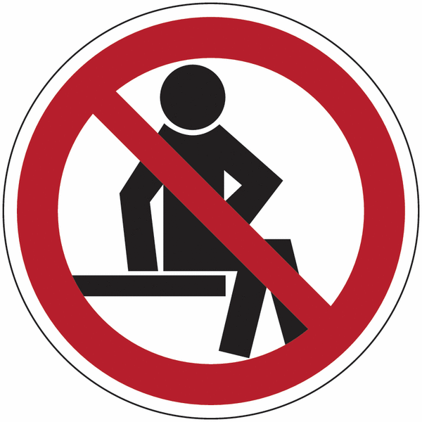 Symbol-Verbotsschilder "Nicht setzen", praxiserprobt