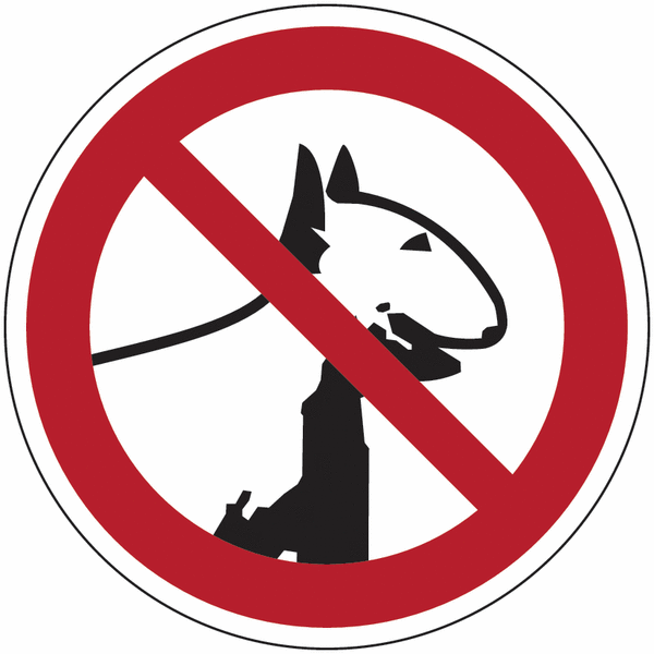 Kampfhunde verboten - Verbotsschilder, praxiserprobt