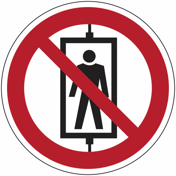 Symbol-Verbotsschilder "Personenbeförderung verboten"