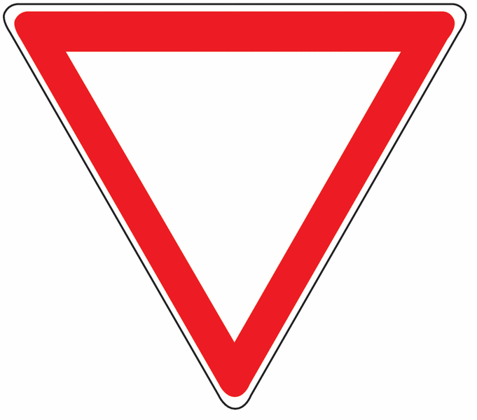 Verkehrsschilder "Vorfahrt gewähren!" - StVO Deutschland Verkehrszeichen-Nr. 205