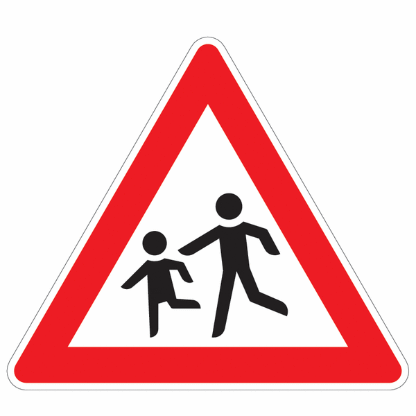 Vorsicht Kinder! - Verkehrszeichen für Deutschland, StVO, DIN 67520