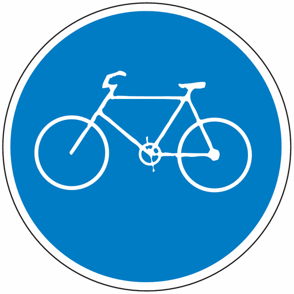 Sonderweg für Radfahrer - Verkehrszeichen für Deutschland, StVO, DIN 67520