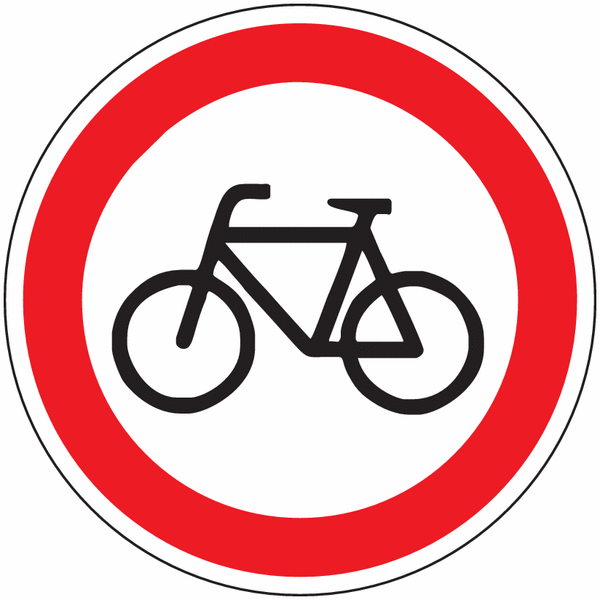 Verkehrsschilder "Verbot für Radfahrer" - StVO Deutschland Verkehrszeichen-Nr. 254