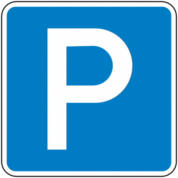 Parken - Verkehrszeichen zur Bodenmarkierung, R10 nach DIN EN 16165
