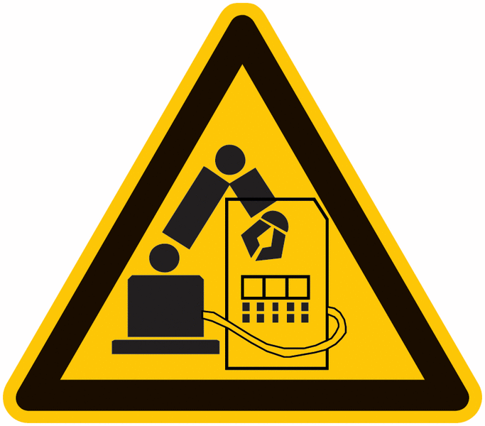 Warnung vor Industrieroboter - Warnschilder, praxiserprobt
