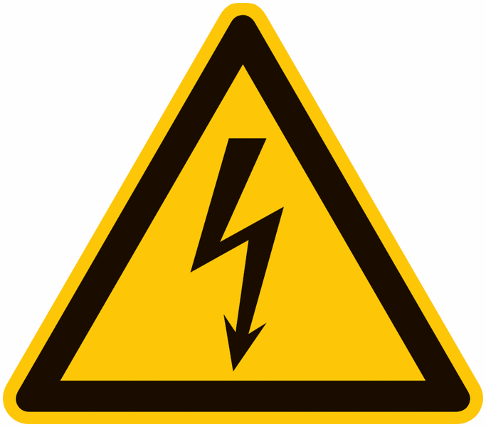 Warnung vor elektrischer Spannung - Warnkennzeichnung für Maschinen, praxiserprobt
