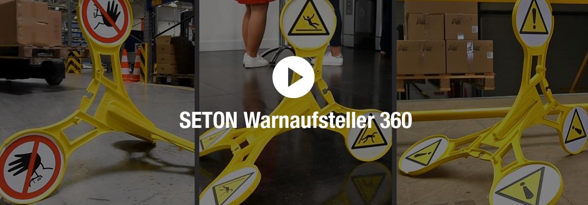 SETON Warnaufsteller 360 Video