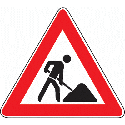 Baustellenschild Baustelle Verkehrszeichen