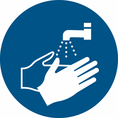 Hände waschen Piktogramm