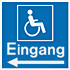 Sonderanfertigung Behindertenkennzeichnung Parkplatzschild