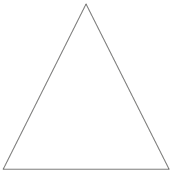 Form Dreieck Spitze oben