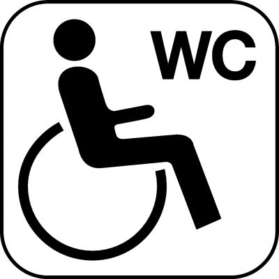 Piktogramme für Behinderten WC's