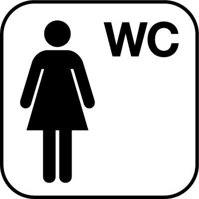 Piktogramme für Damen WC's