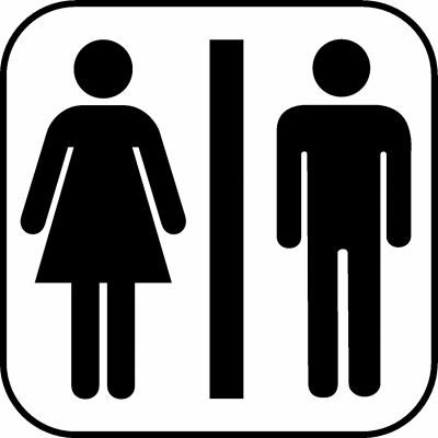 Piktogramme für Unisex Toiletten