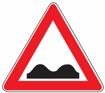 Unebene Straße - Verkehrszeichen StVO Österreich