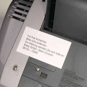Sicherheits-Etiketten auf DIN A4-Bogen für Laserdrucker und Kopierer