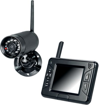 Überwachungskamera mit mobilem Monitor