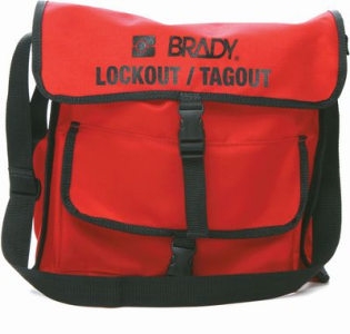 Rote BRADY Lockout-Tasche