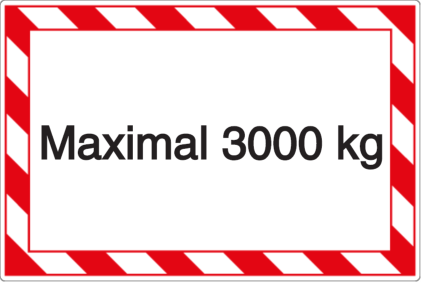 Vorlage: Maximal 3000 kg