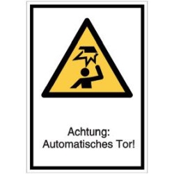 Vorlage: Achtung: Automatisches Tor!