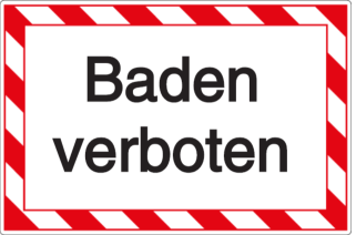 Vorlage: Baden verboten