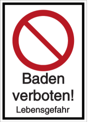 Vorlage: Baden verboten! Lebensgefahr